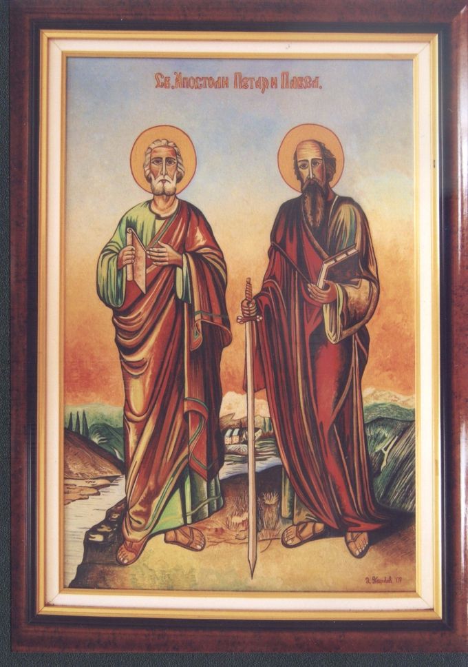 Sveti apostoli Petar i Pavle 65x45 cm.